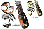NEW KNIGHT JUNIOR LANCER LEFT HAND CLUB SET w/STAND BAG & PUTTER: GRAPHITE SHAFTS